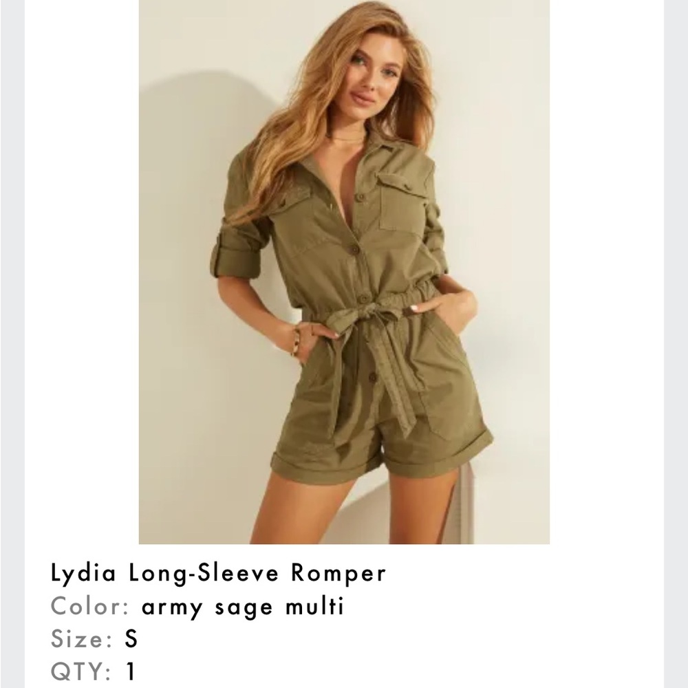 GUESS army green romper
